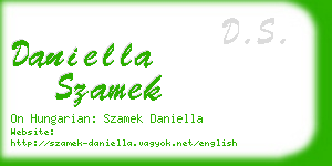 daniella szamek business card